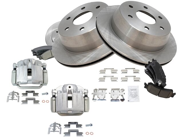 Rear Brake Pad Rotor and Caliper Set - 2007 Chevrolet Silverado 1500 Classic - TRQ 137387-07450098