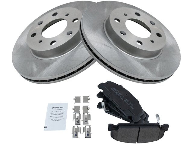 Front Brake Pad and Rotor Kit - 1990-1991 Honda CRX Base 1.5L 4-Cylinder - TRQ 6030-07454174