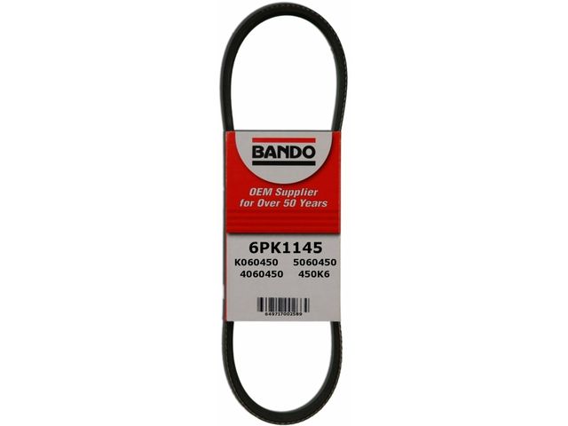 Alternator and Air Conditioning Accessory Drive Belt - 2008-2010 Mazda CX9 3.7L V6 - Bando 29074-07455559