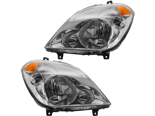 Headlight Assembly Set 2 Piece - 2010-2013 Mercedes Sprinter 3500 - DIY Solutions 96182-07458185