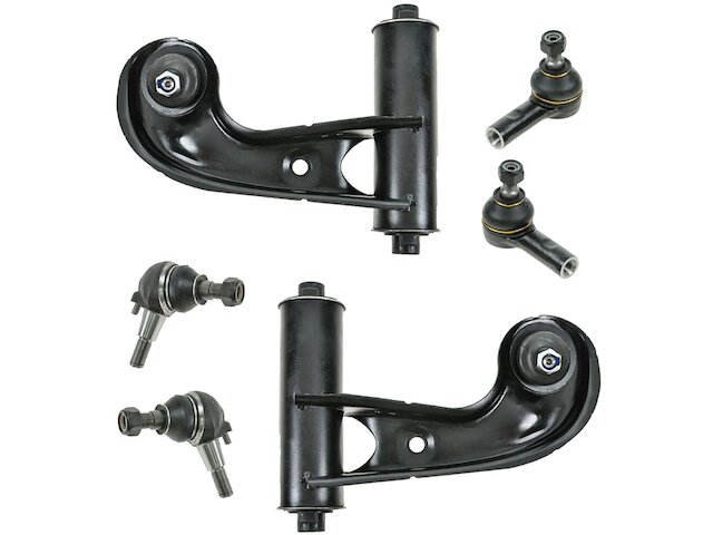 Front Control Arm Ball Joint Tie Rod End Kit 6 Piece - 1998-2004 Mercedes SLK230 - TRQ 6492-07459034