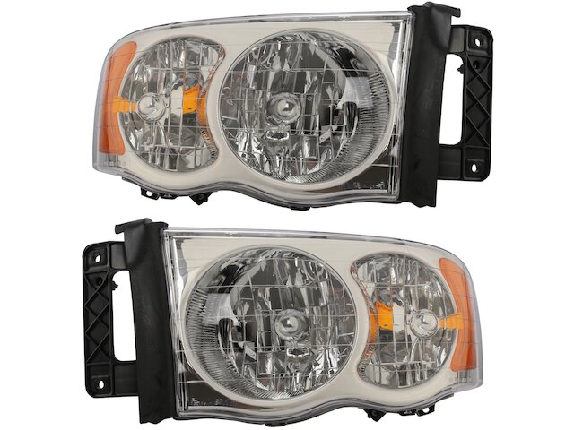 Headlight Assembly - Set of 2 - 2003-2005 Dodge Ram 3500 - DIY Solutions 2003-07461327