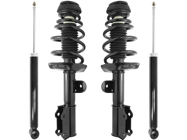 Front and Rear Suspension Strut and Shock Absorber Assembly Kit - 2011-2012 Chevrolet Volt - Unity 97025-07461880