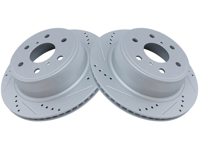 Rear Brake Rotor Set 2 Piece - 2007-2020 Cadillac Escalade ESV - TRQ 127828-07463417