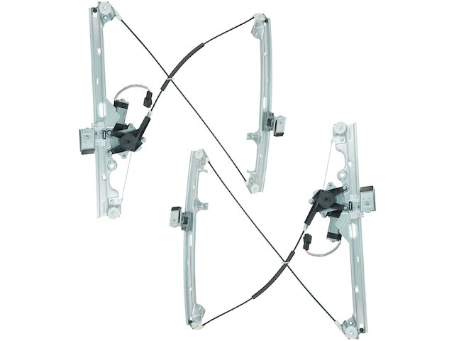 Front Window Regulator and Motor Kit 2 Piece - 2001-2006 GMC Sierra 2500 HD - TRQ 4267-07465667