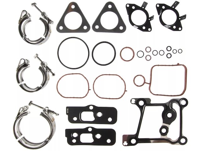 Turbocharger Mounting Gasket Set - 2015-2019 Ford F550 Super Duty 6.7L V8 - VR Gaskets 129961-07470882