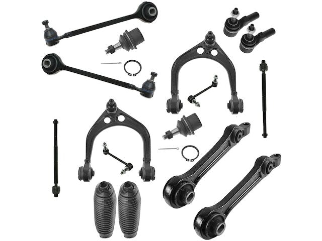 Front Control Arm Ball Joint Tie Rod and Sway Bar Link Kit 16 Piece - 2006-2010 Dodge Charger RWD - DIY Solutions 18598-07471102