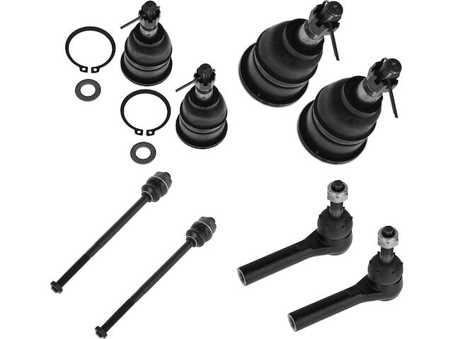 Front Ball Joint and Tie Rod End Kit 8 Piece - 2001-2006 Chevrolet Silverado 3500 - TRQ 3707-07476515