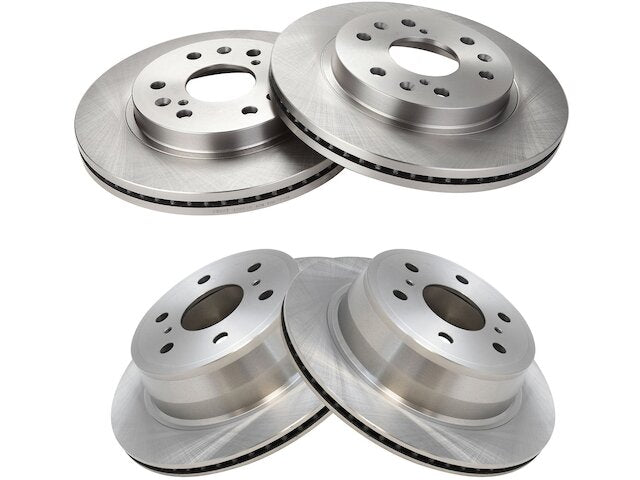 Front and Rear Brake Rotor Set 4 Piece - 2007-2020 Cadillac Escalade ESV - TRQ 127828-07477994