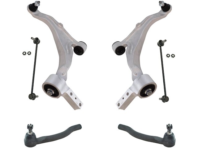 Front Control Arm Ball Joint Tie Rod and Sway Bar Link Kit 6 Piece Set - 2007-2013 Acura MDX - TRQ 24007-07486984