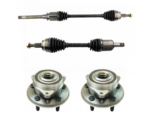 Axle and Wheel Hub Assembly Kit 4 Piece - 2011-2018 Jeep Grand Cherokee 3.6L V6 - TRQ 96701-07488248