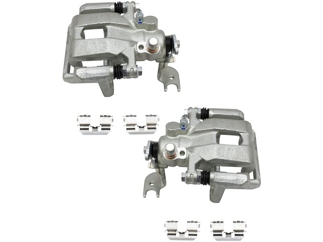 Rear Brake Caliper - Set of 2 - with Bracket and Hardware - 2008-2012 Honda Accord - TRQ 29034-07493509