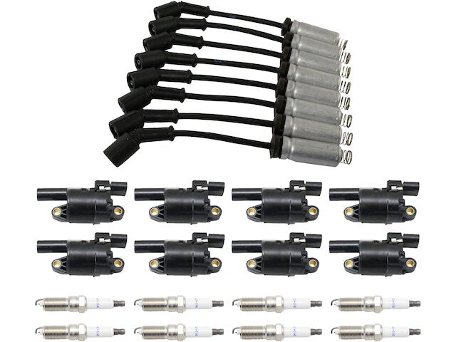 Ignition Coil Spark Plug and Wire Set 17 Piece - 2014-2020 Chevrolet Silverado 1500 - DIY Solutions 125149-07494521
