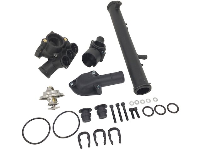 Engine Coolant Thermostat Housing Kit - 1997, 1999-2000 Volkswagen EuroVan 2.8L V6 - SKP 7421-07499867