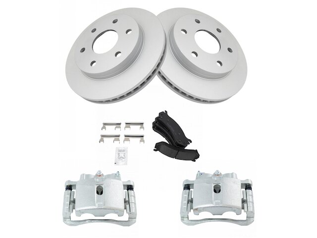 Front Brake Pad Rotor and Caliper Set - 2002-2006 Cadillac Escalade - TRQ 2853-07504545