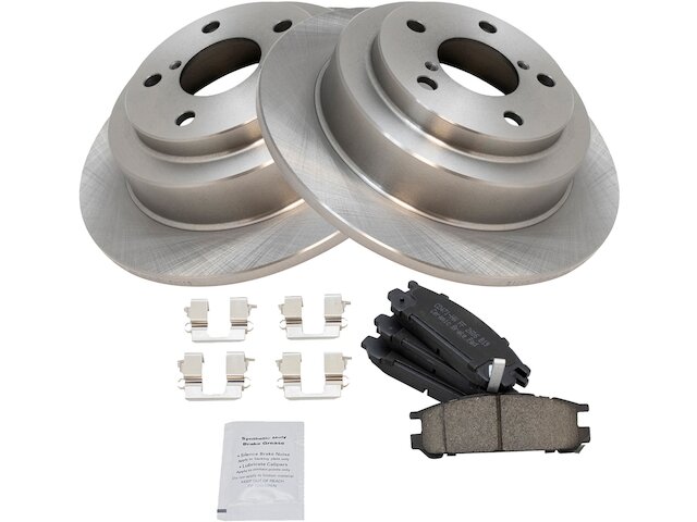 Rear Brake Pad and Rotor Kit - 1993-1999 Subaru Impreza 2.2L H4 - TRQ 375-07505256