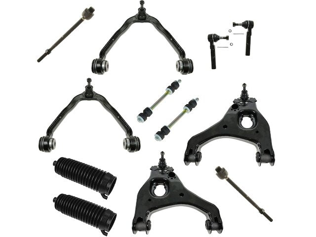Control Arm Ball Joint Tie Rod End Kit - 12 Piece - 1999-2006 Chevrolet Silverado 1500 RWD - TRQ 3691-07505910