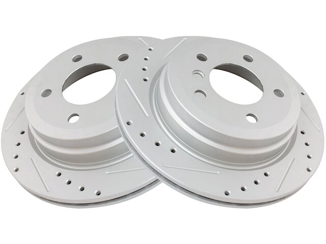 Rear Brake Rotor Set 2 Piece - 2013-2015 BMW X1 - TRQ 119603-07510209