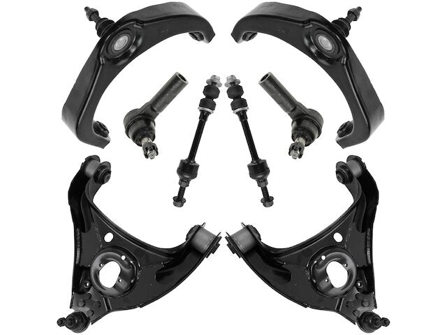 Front Control Arm Sway Bar Link Tie Rod Kit 8 Piece - 2006-2007 Dodge Ram 1500 - TRQ 18738-07513543