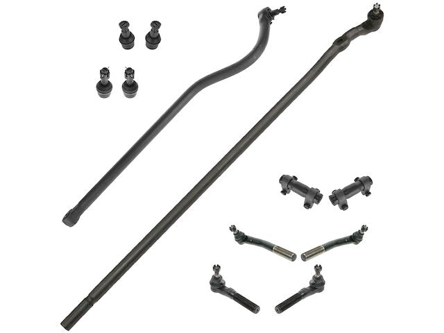 Front Ball Joint Tie Rod End Drag Link Kit 11 Piece - 1998-1999 Dodge Ram 3500 - TRQ 1998-07514805