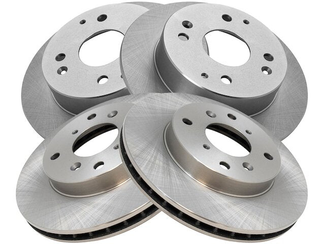 Brake Rotor Set 4 Piece - 1998-2002 Honda Accord 2.3L 4-Cylinder - TRQ 5981-07516682