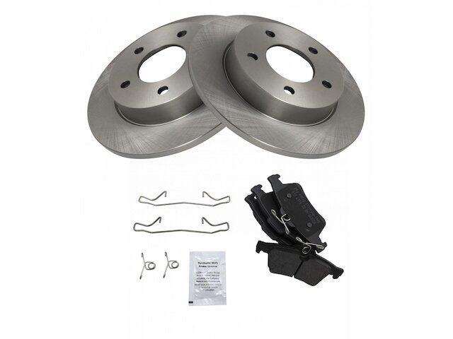 Rear Brake Pad and Rotor Kit - 2006-2013 Mazda 3 2.0L 4-Cylinder - TRQ 18820-07517817