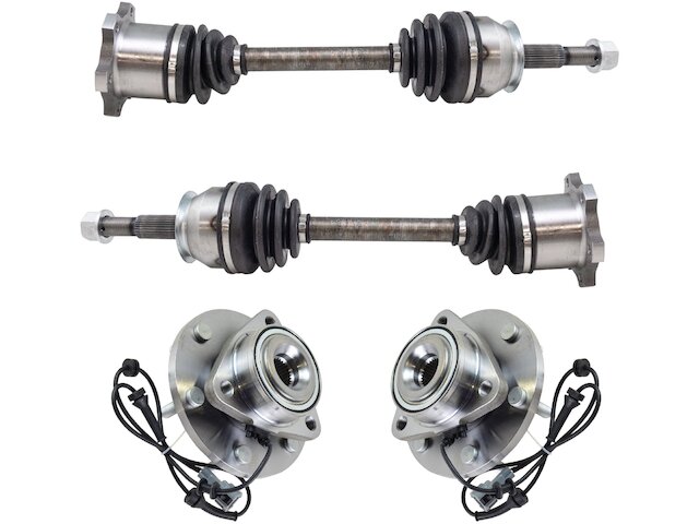 Axle and Wheel Hub Bearing Assembly Kit - 4 Piece - 2004-2007 Nissan Titan - TRQ 18000-07517968