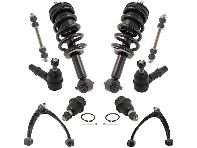 Front Shock Coil Spring Control Arm Kit 10 Piece - 2007-2014 Chevrolet Suburban 1500 - TRQ 18976-07518264