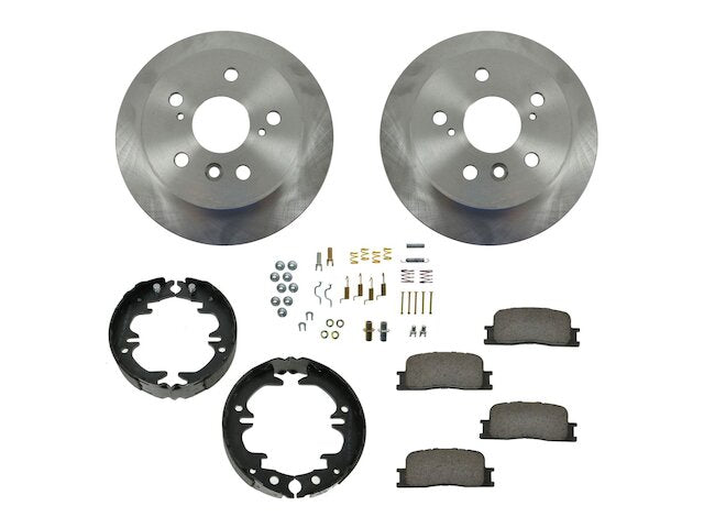 Rear Brake Pad Rotor and Parking Brake Kit - 2002-2003 Lexus ES300 - DIY Solutions 7526-07519768