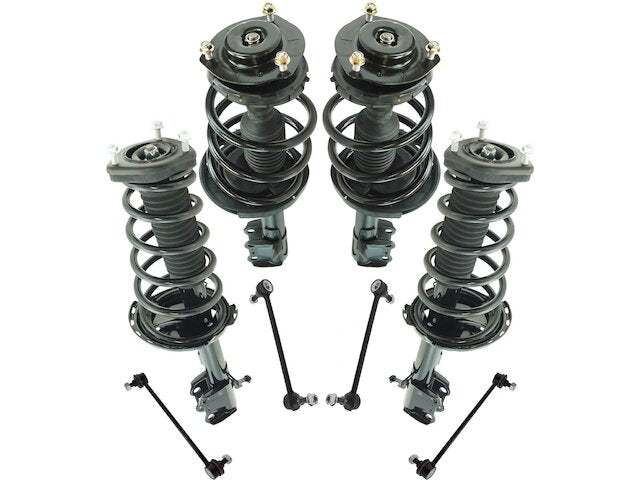 Front and Rear Strut Coil Spring Sway Bar Link Kit 8 Piece - 2013-2014 Toyota Venza AWD - TRQ 138419-07520985