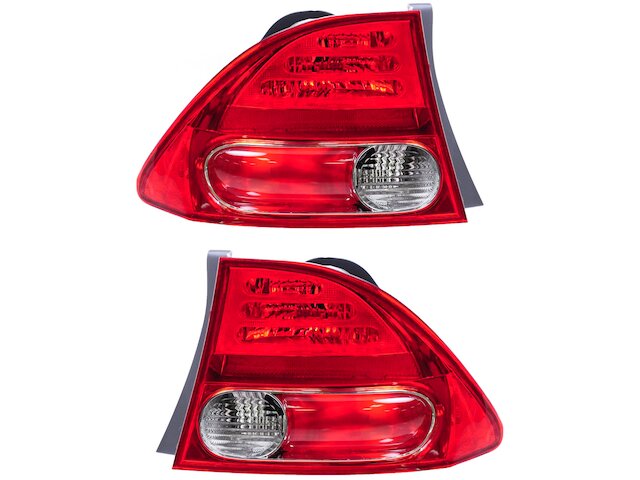 Tail Light Assembly Set 2 Piece - 2006-2008 Honda Civic Sedan - DIY Solutions 18780-07522447