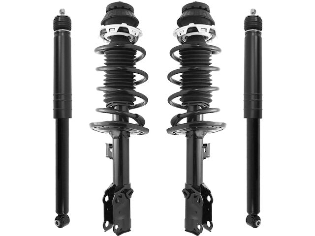 Front and Rear Suspension Strut Coil Spring and Shock Absorber Assembly Kit - 4 Piece - 2007-2008 Honda Fit - Unity 18968-07528836