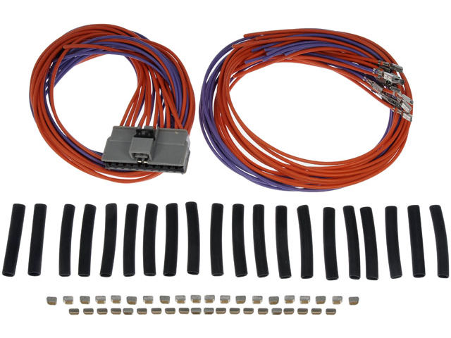 Combination Switch Connector - 20 Pin Male Connector - 40 Wires with Female Pins - 20 Crimp Connectors - 20 Heat Shrink Tubes - 1998-2006 Jeep Wrangler - Dorman 2322-07529126
