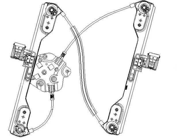 Front Left Window Regulator - 2005-2010 Chrysler 300 Sedan - TYC 18229-07534493