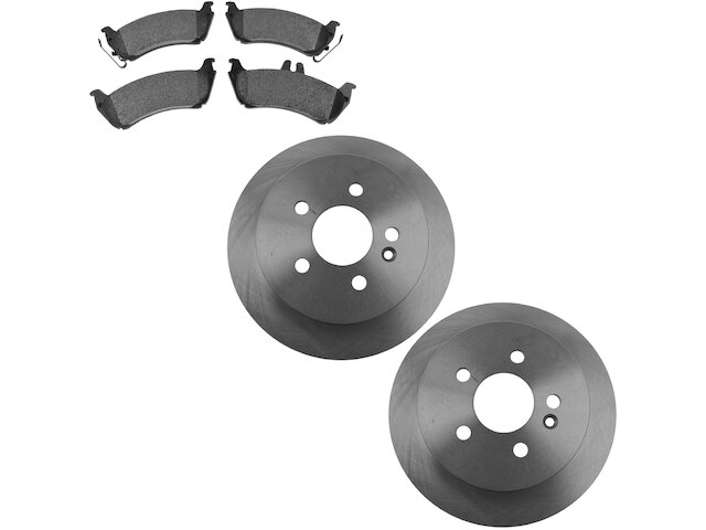 Rear Brake Pad and Rotor Kit - 1999 Mercedes ML430 - TRQ 6419-07534702