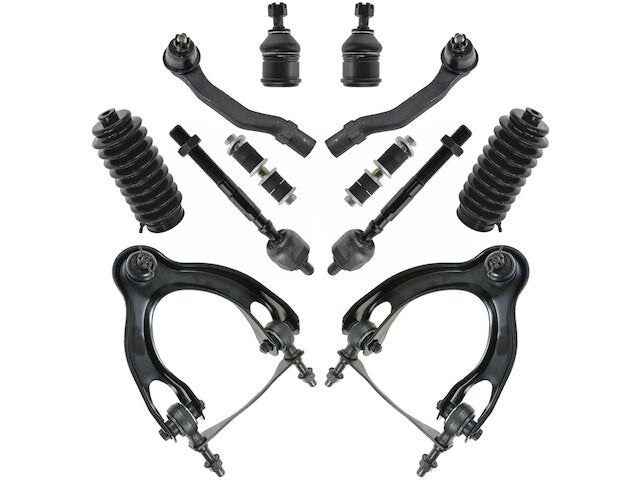 Front Control Arm Ball Joint Tie Rod and Sway Bar Link Kit 12 Piece - 1992-1995 Honda Civic - DIY Solutions 6004-07535756