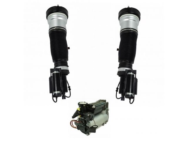 Air Suspension Compressor and Strut Kit 3 Piece - 2003-2006 Mercedes S430 4Matic AWD - TRQ 6445-07536450