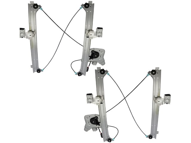 Rear Window Regulator and Motor Kit 2 Piece - 2002-2006 Chevrolet Avalanche 1500 - TRQ 2942-07537866
