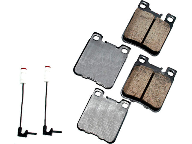 Rear Brake Pad Set - 1994-1999 Mercedes S500 5.0L V8 - Akebono 6446-07538647