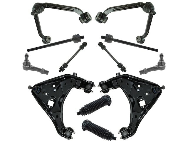 Front Control Arm Ball Joint Tie Rod End Kit 12 Piece - 1998-2011 Ford Ranger - TRQ 5529-07542501