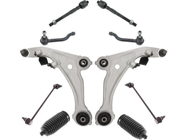 Front Control Arm Ball Joint Tie Rod and Sway Bar Link Kit 10 Piece - 2007-2013 Nissan Altima Coupe - DIY Solutions 19002-07542670