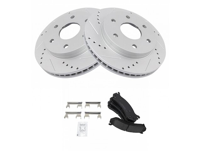 Front Brake Pad and Rotor Kit - 2002-2006 Cadillac Escalade - TRQ 2853-07544388