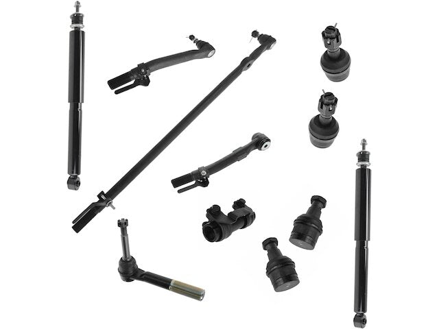 Front Shock Ball Joint Tie Rod End Kit 11 Piece - 2005-2007 Ford F350 Super Duty 4WD - TRQ 18248-07547458