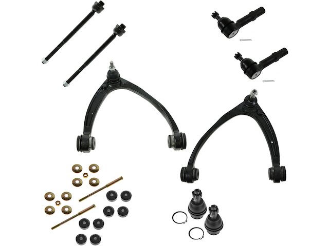 Front Control Arm Ball Joint Tie Rod End Kit 10 Piece - 2007-2013 Cadillac Escalade EXT - TRQ 127840-07547926