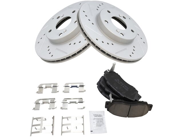 Front Brake Pad and Rotor Kit - 1998-2002 Honda Accord 3.0L V6 - TRQ 5981-07550333
