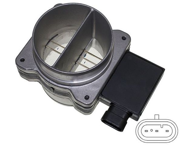 Mass Air Flow Sensor - 1997-2005 Chevrolet Venture 3.4L V6 - Walker 3762-07562201