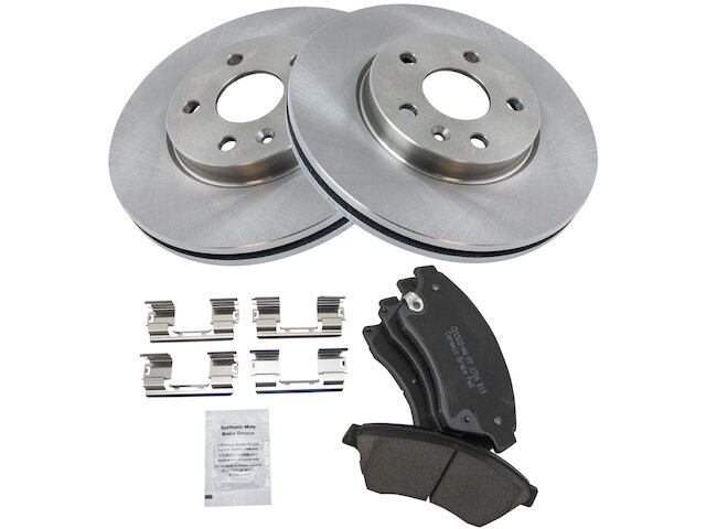Front Ceramic Brake Pad and Rotor Kit - 2011-2015 Chevrolet Cruze - TRQ 96739-07562559