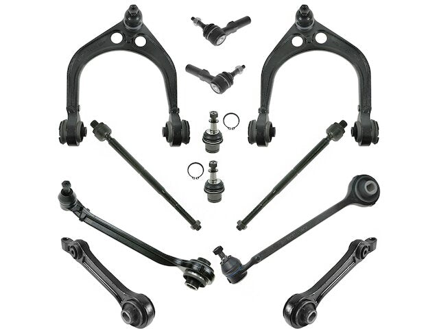 Front Control Arm Ball Joint Tie Rod End Kit 12 Piece - 2005-2010 Chrysler 300 RWD - TRQ 18229-07565249