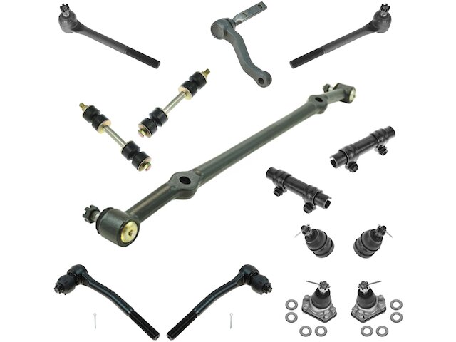 Front Tie Rod End Sway Bar Link Center Link Kit 14 Piece - 1978-1985 Buick LeSabre - TRQ 2601-07570207