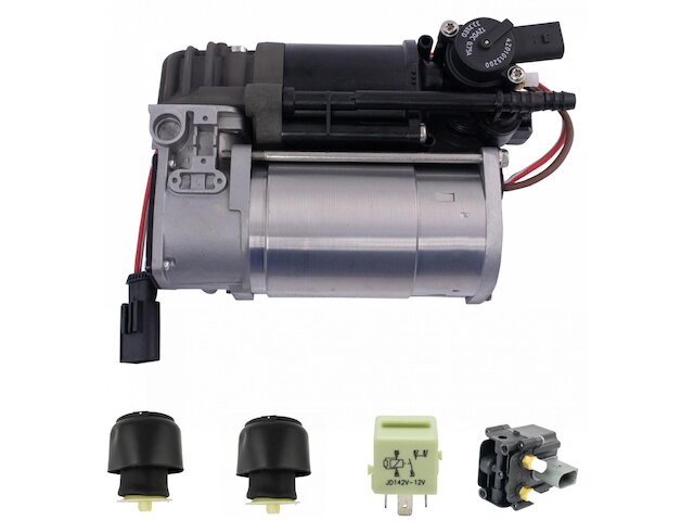 Air Suspension Compressor and Spring Kit 5 Piece - 2011-2017 BMW 535i GT xDrive - DIY Solutions 96779-07570899
